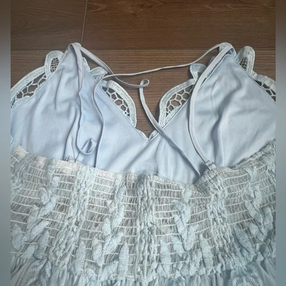 NWOT Spaghetti Strap Lace Boho Dress - Picture 3 of 6